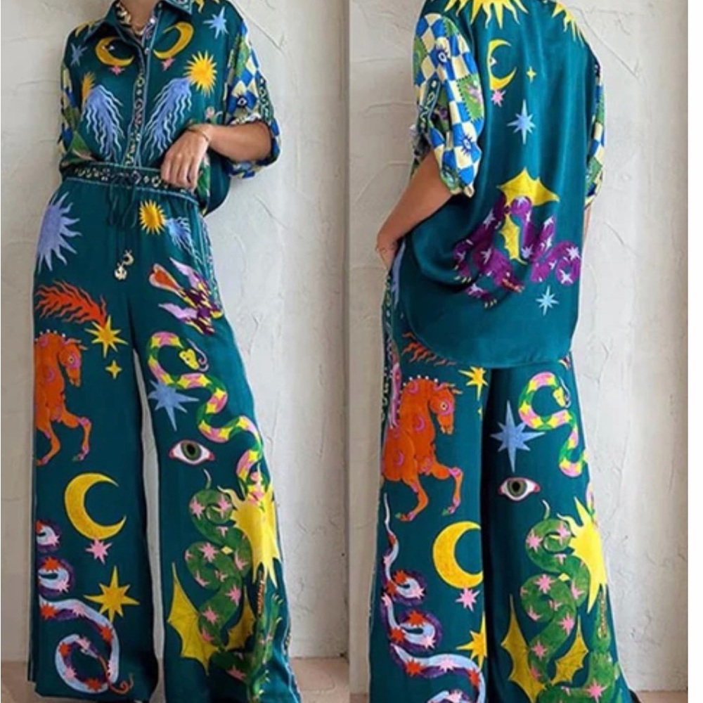 Colorful Patterned 2 piece set - image 2